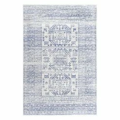 NuLOOM Vintage Lorena Tribal Rug Light Blue -nuLOOM Sales Store unnamed file 2182