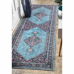 NuLOOM Dortha Vintage Framed Medallion Rug Gray -nuLOOM Sales Store unnamed file 2202