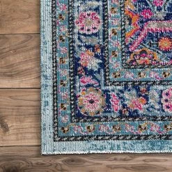 NuLOOM Dortha Vintage Framed Medallion Rug Gray -nuLOOM Sales Store unnamed file 2203