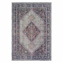 NuLOOM Dortha Vintage Framed Medallion Rug Gray -nuLOOM Sales Store unnamed file 2205