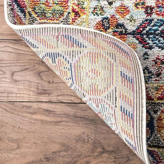 NuLOOM Vintage Erline Framed Floral Rug Black 6 NuLOOM Vintage Erline Framed Floral Rug Black - Image 4