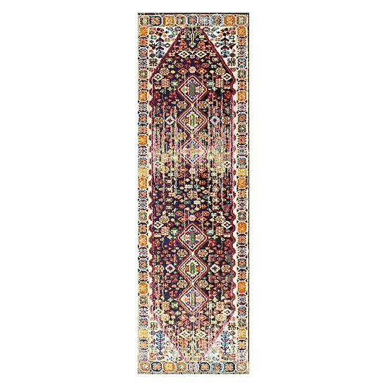 NuLOOM Vintage Erline Framed Floral Rug Black 7 NuLOOM Vintage Erline Framed Floral Rug Black - Image 5