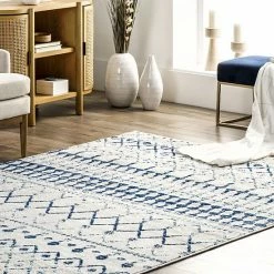 NuLOOM Bodrum Blythe Geometric Rug White Black -nuLOOM Sales Store unnamed file 224