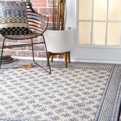 NuLOOM Rana Framed Floral Indoor Outdoor Rug -nuLOOM Sales Store unnamed file 2241