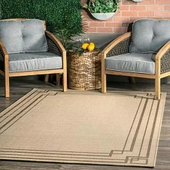 NuLOOM Katalina Modern Bordered Indoor/Outdoor Area Rug Ivory 9 NuLOOM Katalina Modern Bordered Indoor/Outdoor Area Rug Ivory -nuLOOM Sales Store unnamed file 2257