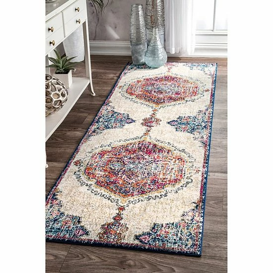 NuLOOM Maranda Vintage Medallion Rug Multi 12 NuLOOM Maranda Vintage Medallion Rug Multi - Image 10
