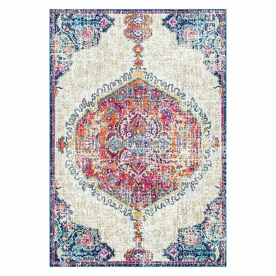 NuLOOM Maranda Vintage Medallion Rug Multi 13 NuLOOM Maranda Vintage Medallion Rug Multi - Image 11