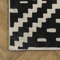 NuLOOM Chiara Machine Washable Modern Geometric Area Rug Black -nuLOOM Sales Store unnamed file 2292