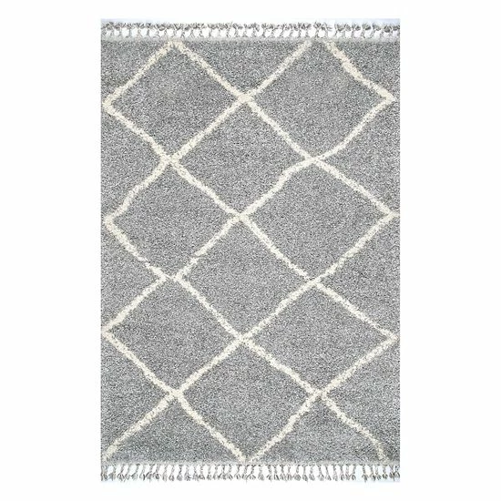 NuLOOM Jessie Moroccan Lattice Tassel Rug Off White 17 NuLOOM Jessie Moroccan Lattice Tassel Rug Off White - Image 15