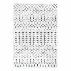 NuLOOM Bodrum Blythe Geometric Rug White Black -nuLOOM Sales Store unnamed file 234
