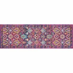 NuLOOM Bodrum Leilani Persian Framed Floral Rug Fuchsia -nuLOOM Sales Store unnamed file 2366