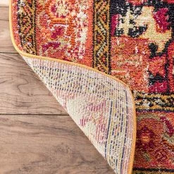 NuLOOM Casablanca Mackenzie Vintage Framed Floral Rug Violet Pink 19 NuLOOM Casablanca Mackenzie Vintage Framed Floral Rug Violet Pink -nuLOOM Sales Store unnamed file 2392