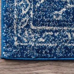 NuLOOM Vintage Waddell Framed Floral Rug Dark Blue -nuLOOM Sales Store unnamed file 2410