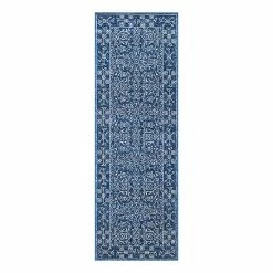 NuLOOM Vintage Waddell Framed Floral Rug Dark Blue -nuLOOM Sales Store unnamed file 2411
