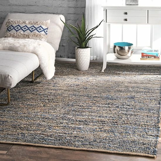 NuLOOM NuLOOM Flatweave Vernell Jute Area Rug Natural 4 NuLOOM NuLOOM Flatweave Vernell Jute Area Rug Natural - Image 2