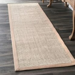 NuLOOM MaryJo Framed Sisal Rug Beige -nuLOOM Sales Store unnamed file 2464