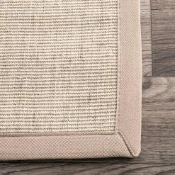 NuLOOM MaryJo Framed Sisal Rug Beige -nuLOOM Sales Store unnamed file 2465