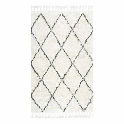 NuLOOM Fez Lattice Shag Wool Rug