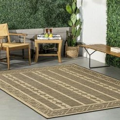 Alternative view of NuLOOM Blake Striped Indoor Outdoor Area Rug