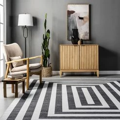 NuLOOM Sharri Modern Striped Machine Washable Area Rug -nuLOOM Sales Store unnamed file 2538