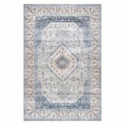 NuLOOM Elowyn Machine Washable Medallion Area Rug Blue -nuLOOM Sales Store unnamed file 2551