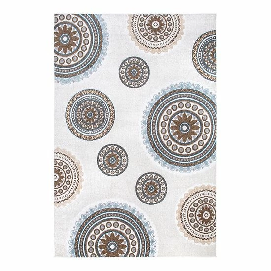 NuLOOM Andi Textured Indoor/Outdoor Area Rug White 7 NuLOOM Andi Textured Indoor/Outdoor Area Rug White - Image 5