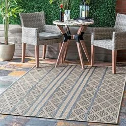 NuLOOM Rayna Banded Trellis Indoor/Outdoor Area Rug -nuLOOM Sales Store unnamed file 2610