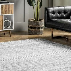 NuLOOM Kira Machine Washable Tribal Geometric Area Rug Gray -nuLOOM Sales Store unnamed file 262