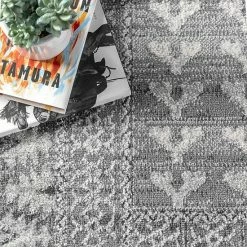 NuLOOM Melina Distressed Grecian Area Rug Blue -nuLOOM Sales Store unnamed file 2620