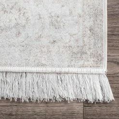 NuLOOM Vintage Floral Elyse Fringe Area Rug Ivory -nuLOOM Sales Store unnamed file 2648