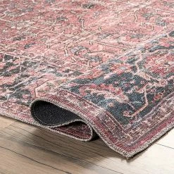 NuLOOM Katie Machine Washable Distressed Bordered Area Rug -nuLOOM Sales Store unnamed file 2658