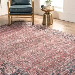 NuLOOM Katie Machine Washable Distressed Bordered Area Rug -nuLOOM Sales Store unnamed file 2660