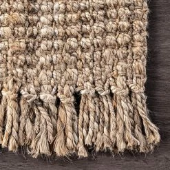 NuLOOM Natura Chunky Loop Solid Jute Rug Gray -nuLOOM Sales Store unnamed file 267