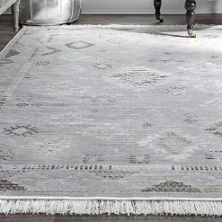 NuLOOM Vintage Tribal Maida Fringe Rug -nuLOOM Sales Store unnamed file 2672