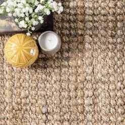 NuLOOM Natura Chunky Loop Solid Jute Rug Gray -nuLOOM Sales Store unnamed file 269