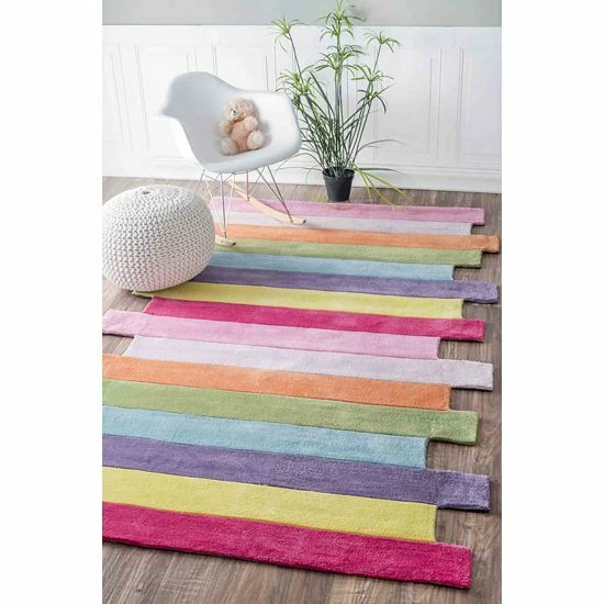 NuLOOM Cine Pantone Striped Rug Multi 4 NuLOOM Cine Pantone Striped Rug Multi - Image 2