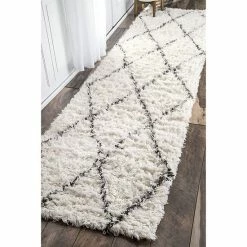 NuLOOM Marrakech Lattice Shag Wool Rug -nuLOOM Sales Store unnamed file 2695