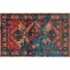 NuLOOM Giza Lavonna Tribal Distressed Framed Medallion Rug Multi -nuLOOM Sales Store unnamed file 2702