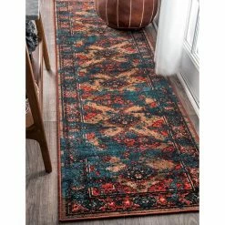 NuLOOM Giza Lavonna Tribal Distressed Framed Medallion Rug Multi -nuLOOM Sales Store unnamed file 2705