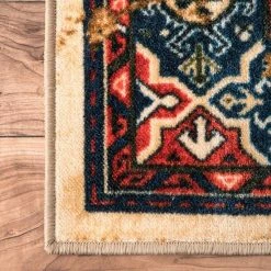 NuLOOM Giza Lavonna Tribal Distressed Framed Medallion Rug Multi -nuLOOM Sales Store unnamed file 2708