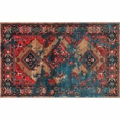 NuLOOM Giza Lavonna Tribal Distressed Framed Medallion Rug Multi -nuLOOM Sales Store unnamed file 2710