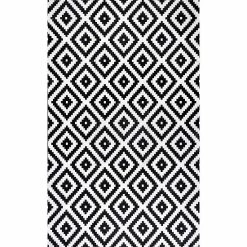 NuLOOM Kellee Machine Washable Modern Diamonds Area Rug Blue -nuLOOM Sales Store unnamed file 2718