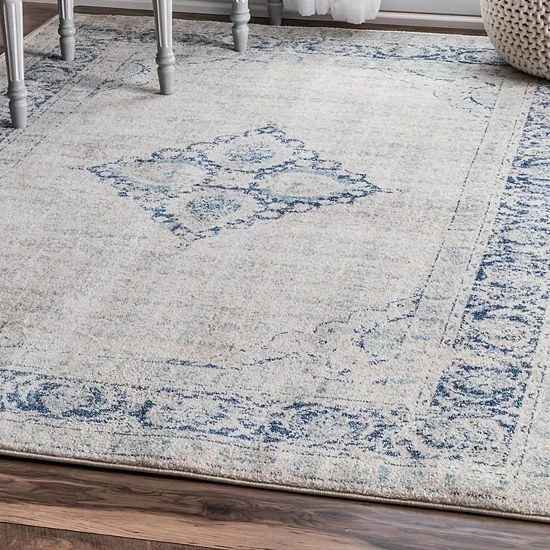 NuLOOM Bodrum Pauley Vintage Framed Floral Rug 4 NuLOOM Bodrum Pauley Vintage Framed Floral Rug - Image 2