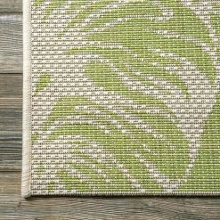 NuLOOM Belle Palm Leaves Indoor/Outdoor Area Rug Sage 10 NuLOOM Belle Palm Leaves Indoor/Outdoor Area Rug Sage -nuLOOM Sales Store unnamed file 2759