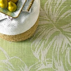 NuLOOM Belle Palm Leaves Indoor/Outdoor Area Rug Sage 11 NuLOOM Belle Palm Leaves Indoor/Outdoor Area Rug Sage -nuLOOM Sales Store unnamed file 2760