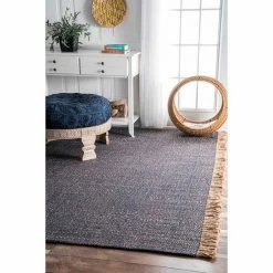 NuLOOM Terrain Amalia Solid Jute Blend Rug Gray -nuLOOM Sales Store unnamed file 2790