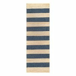 NuLOOM Alisia Stripes Jute Blend Rug Off White