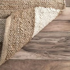 NuLOOM Alisia Stripes Jute Blend Rug Off White -nuLOOM Sales Store unnamed file 2797