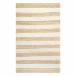 NuLOOM Alisia Stripes Jute Blend Rug Off White -nuLOOM Sales Store unnamed file 2799