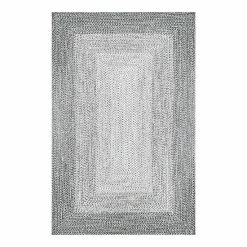NuLOOM Jayda Braided Gradience Indoor/Outdoor Area Rug Light Gray